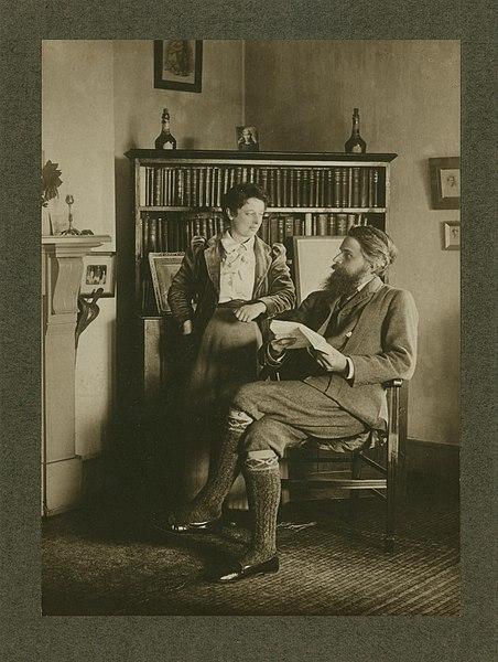 A photograph of Edith Ellis and Havelock Ellis.
