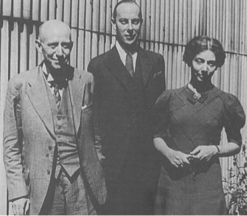 Tate Regan (Director, British Museum (Natural History)),  J.R. Norman (Head of the Fish Section) and Ethelwynn Trewavas.   British Museum (Natural History), South Kensington, London,  July 1939.  (Source: Noakes, D L G (1994) The life and work of Ethelwynn Trewavas: beyond the focus on tilapiine cichlids, Environmental Biology of Fishes 41, 33-49)