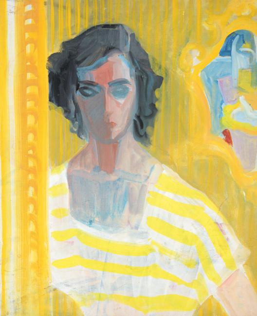 Self-portrtait yellow dress